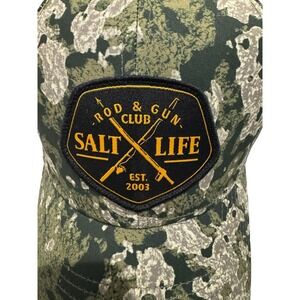 Salt Life Rod & Gun Club Camo Trucker Hat‎ Snapback Mesh Fishing Cap